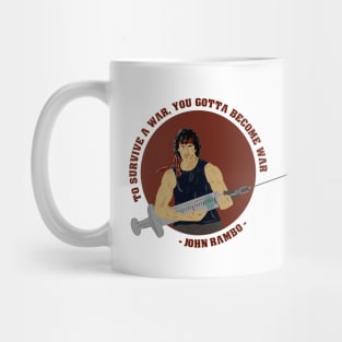 Pro Vaccine John Rambo Bootleg - Movie Quote Mug